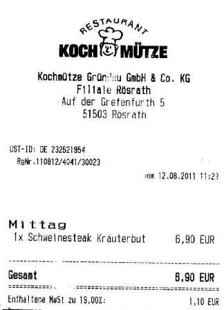 kmdk Hffner Kochmtze Restaurant